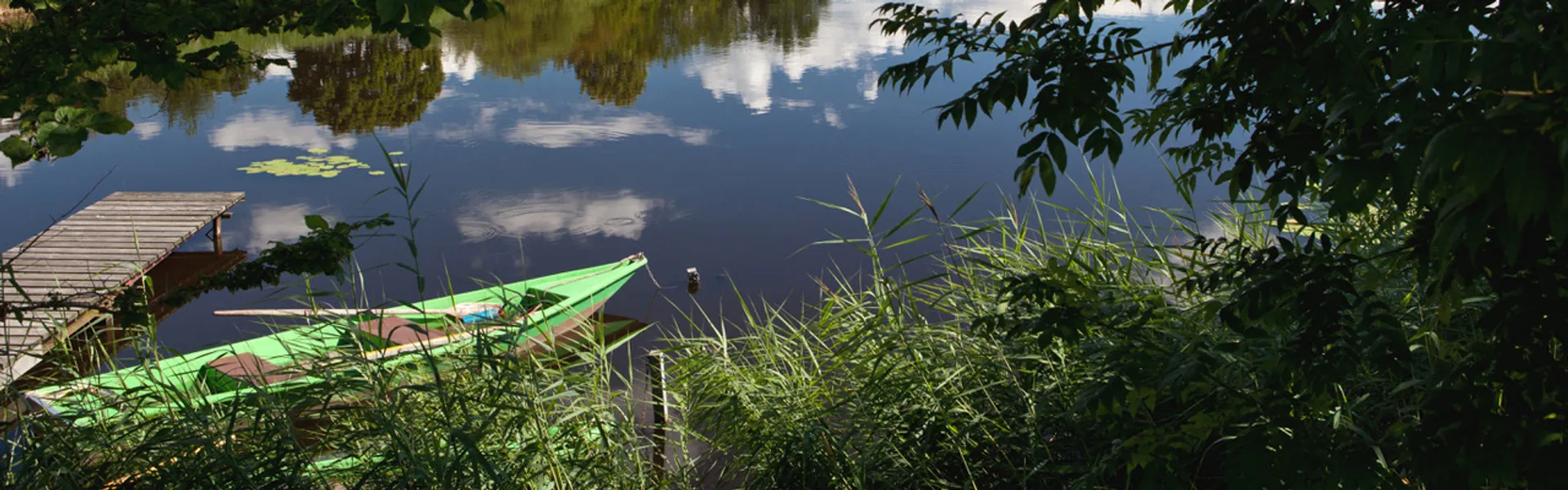 Angelboot im Neuravensburger Weiher