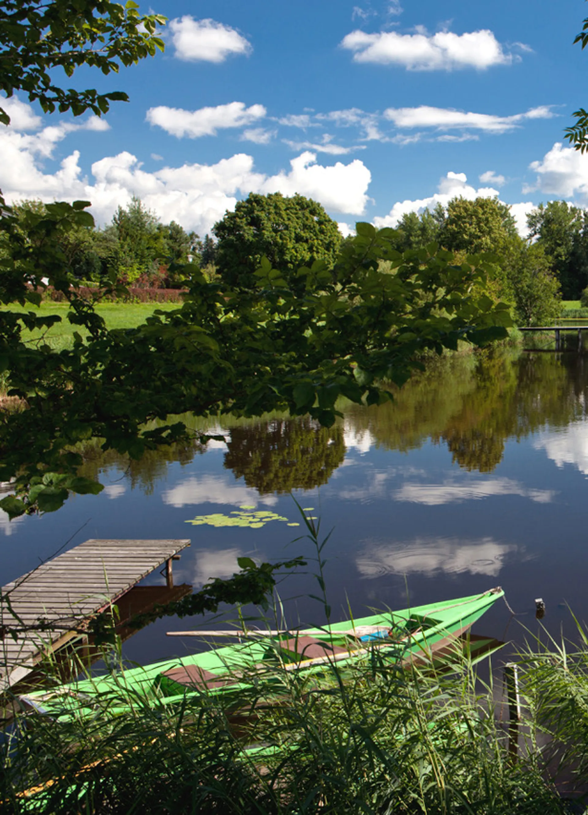 Angelboot im Neuravensburger Weiher