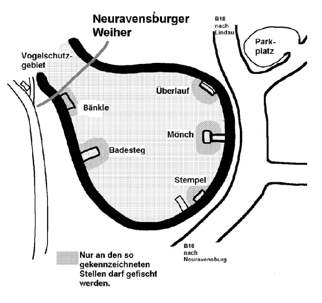 Plan Neuravensburger Weiher